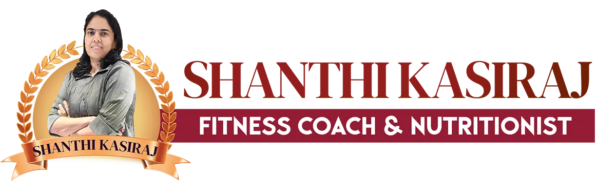 Shanthi Kasiraj Fitness & Wellness Shanthi Kasiraj Fitness Coach and Nutritionist Logo